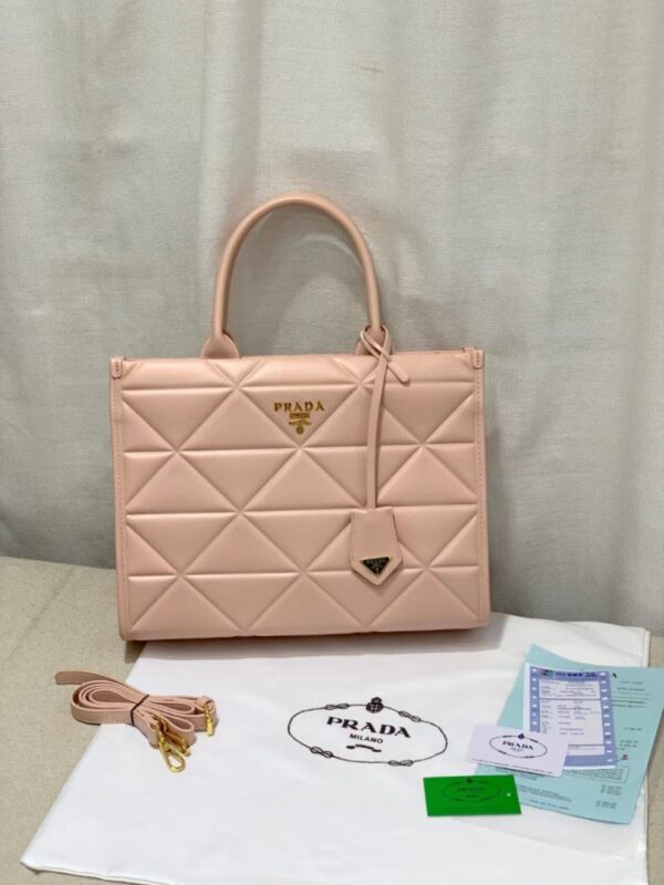 Prada Leather Symbole Tote Bag With Og Box & Dust Bag - Image 2