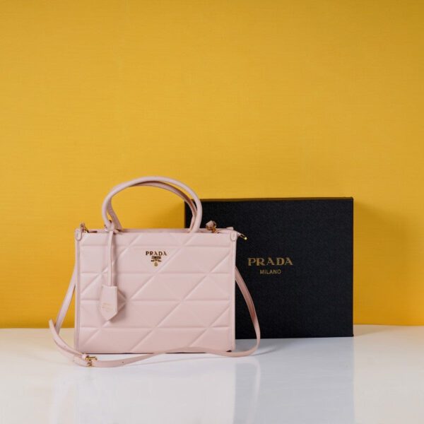 Prada Leather Symbole Tote Bag With Og Box & Dust Bag - Image 4